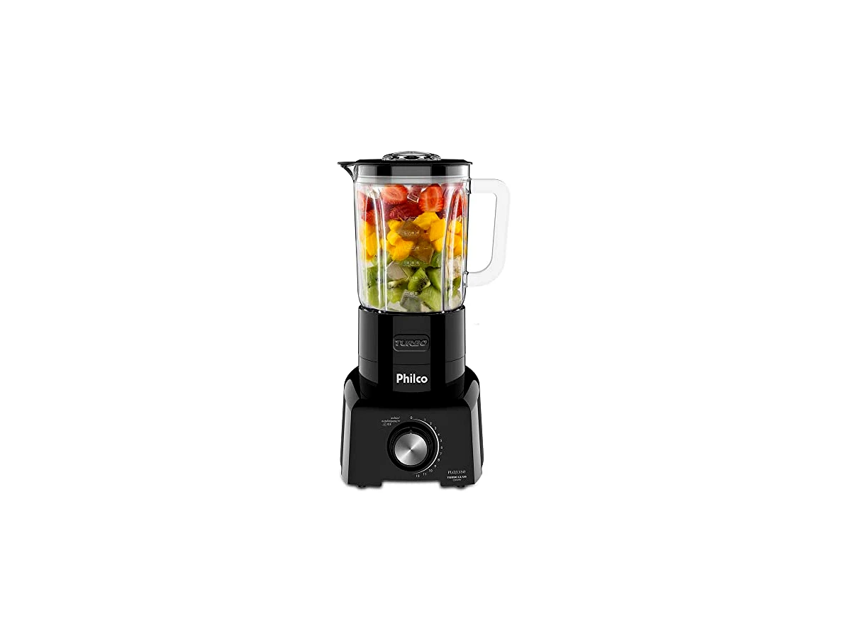 Liquidificador Philco Turbo Glass PLQ1350 1200W com copo de vidro 2,65L
