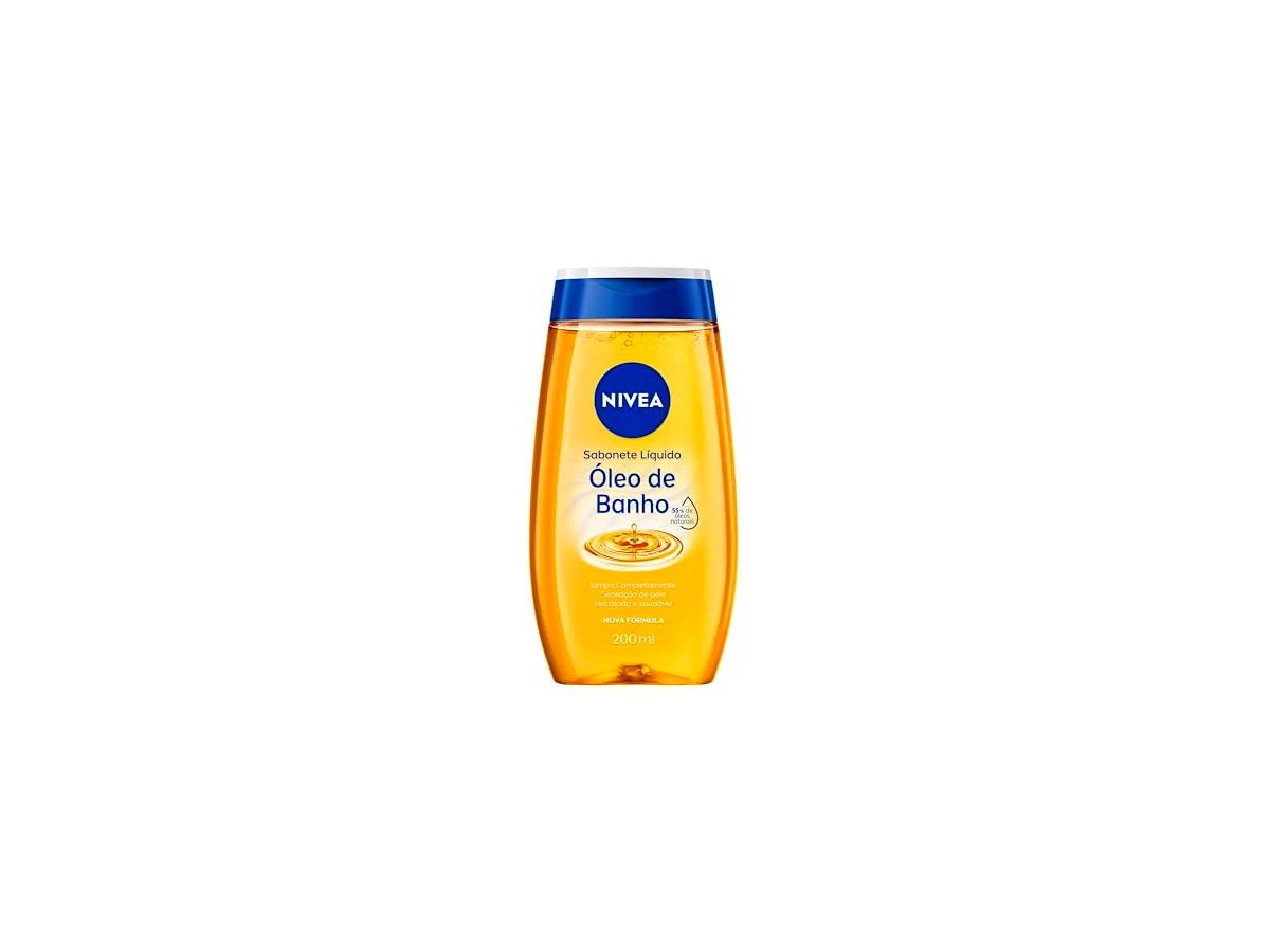 Sabonete Líquido Óleo de Banho Nivea com 55% de Óleos Naturais 200ml