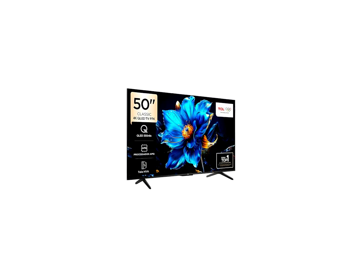 Smart TV 50" TCL 4K QLED 50P7K Google TV